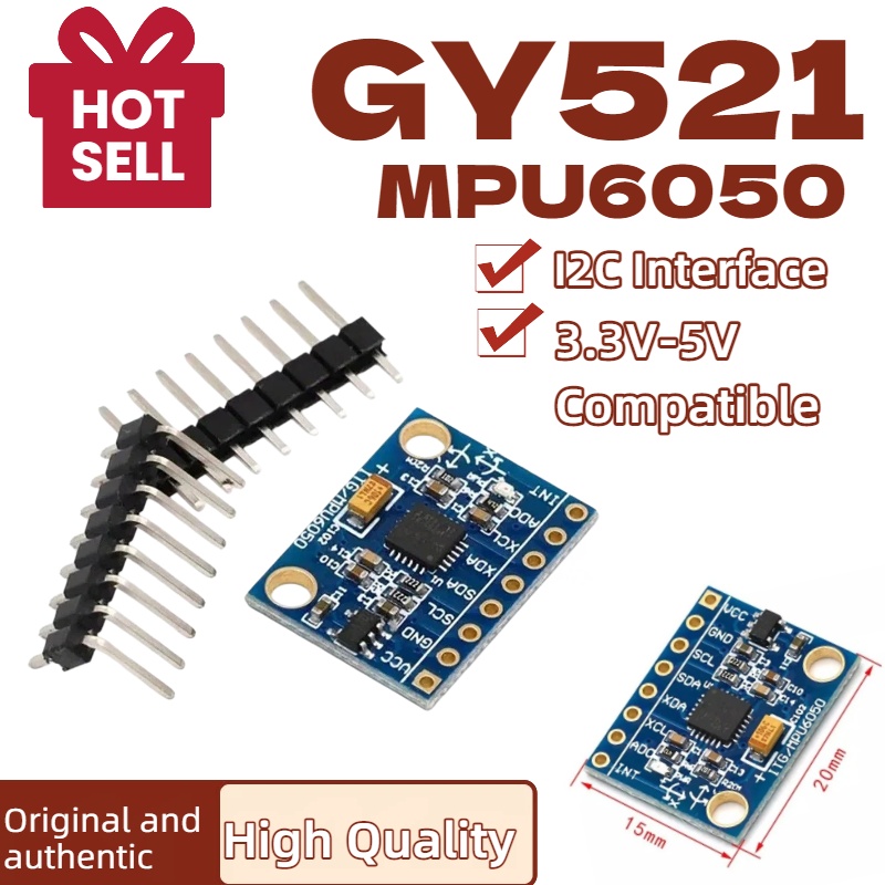 1/5/10pcs GY521 GY-521 MPU6050 - Accelerometer Mpu6050 ulasan dan harga