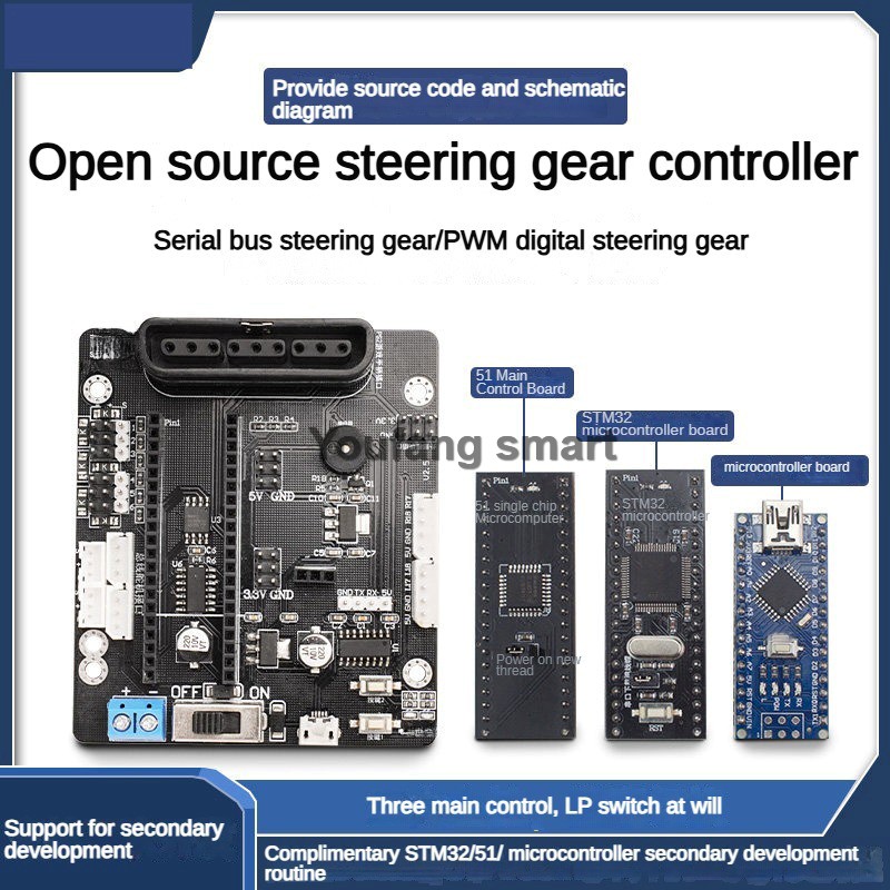 6 Channel PWM Servo and 4 Chan - Robot Arm Kit ulasan dan harga