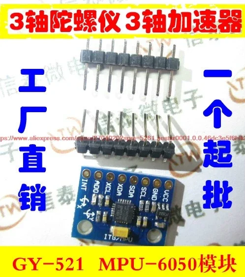GY-521 MPU-6050 MPU6050 Module - Accelerometer Mpu6050 ulasan dan harga
