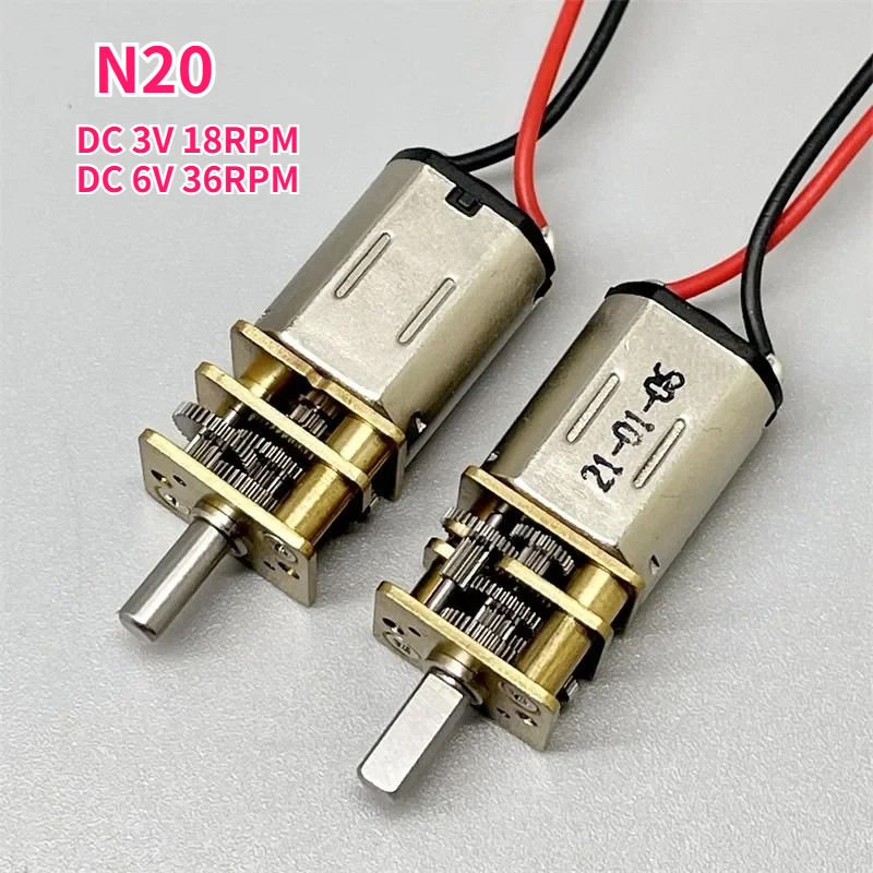 N20 DC 3V 18rpm 6V  36RPM  Min - Geared Motor ulasan dan harga