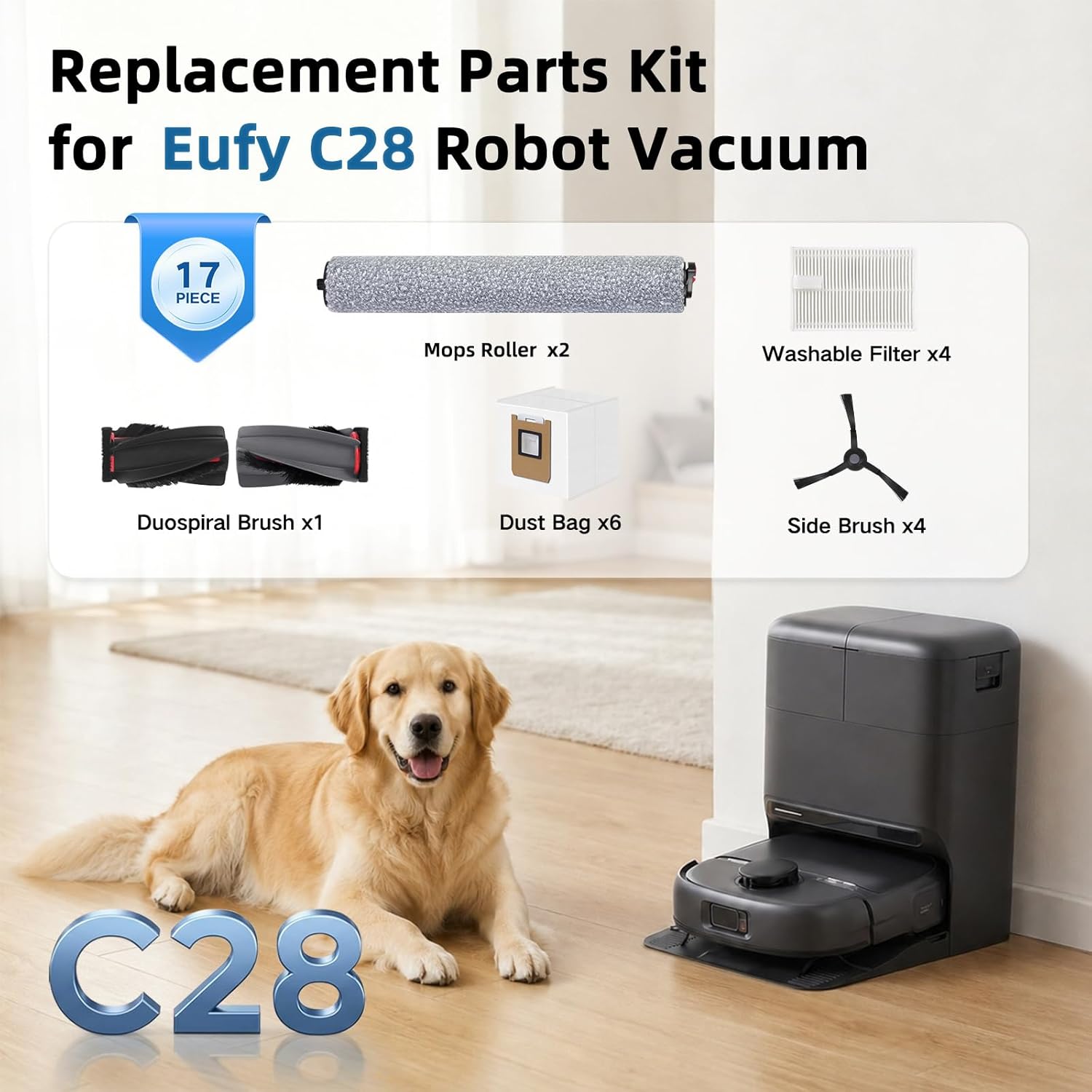 Replacement Parts for Eufy C28 - Robot Vacuum ulasan dan harga