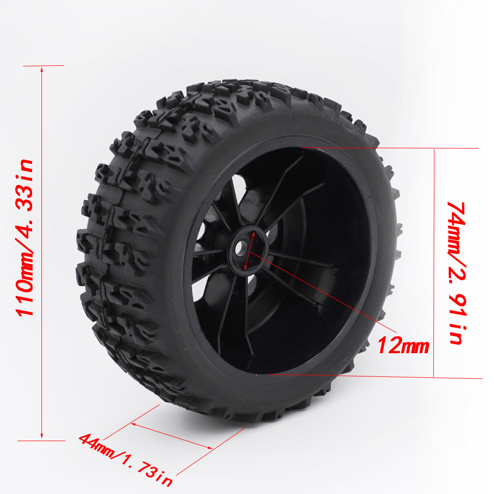 YSIDO 4pcs 110mm 1/10 Short Co - Omni Wheel ulasan dan harga