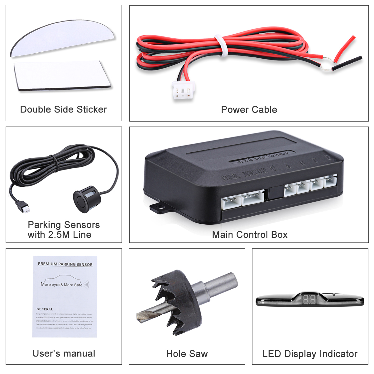 Car Reverse Radar Kit Vehicle  - Infrared Obstacle Sensor ulasan dan harga