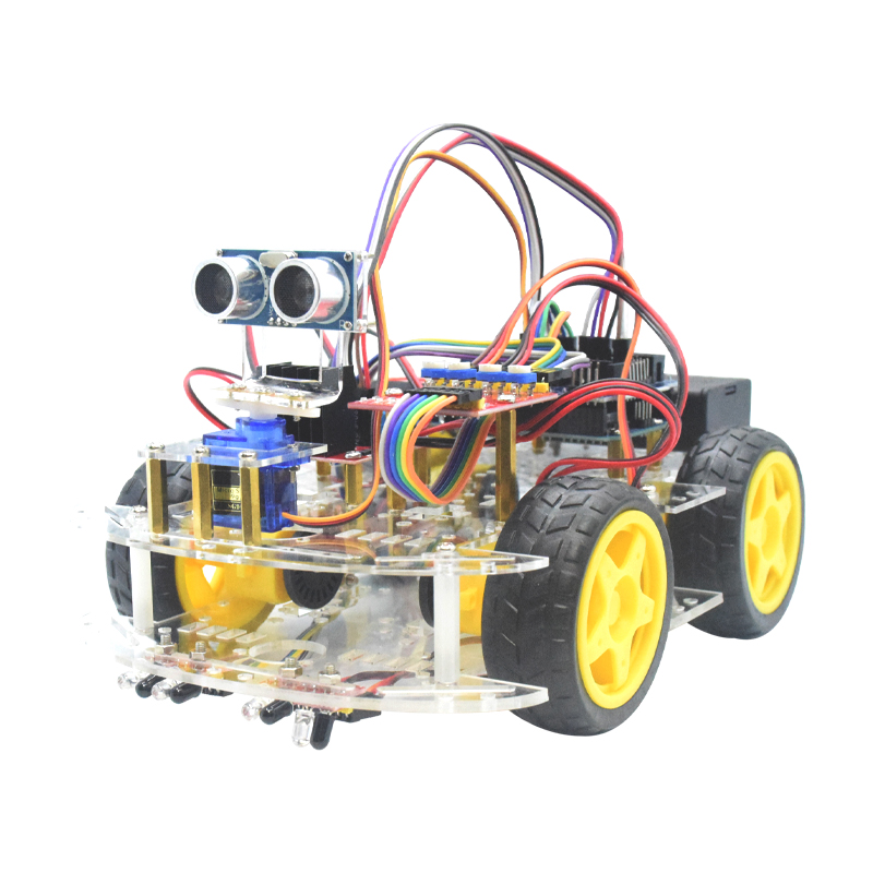 4WD Smart Robot Car Chassis Ki - Microbit Robot ulasan dan harga
