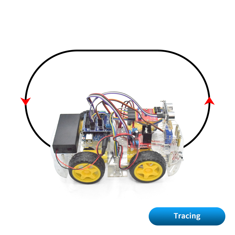 4WD Smart Robot Car Chassis Ki - Microbit Robot ulasan dan harga