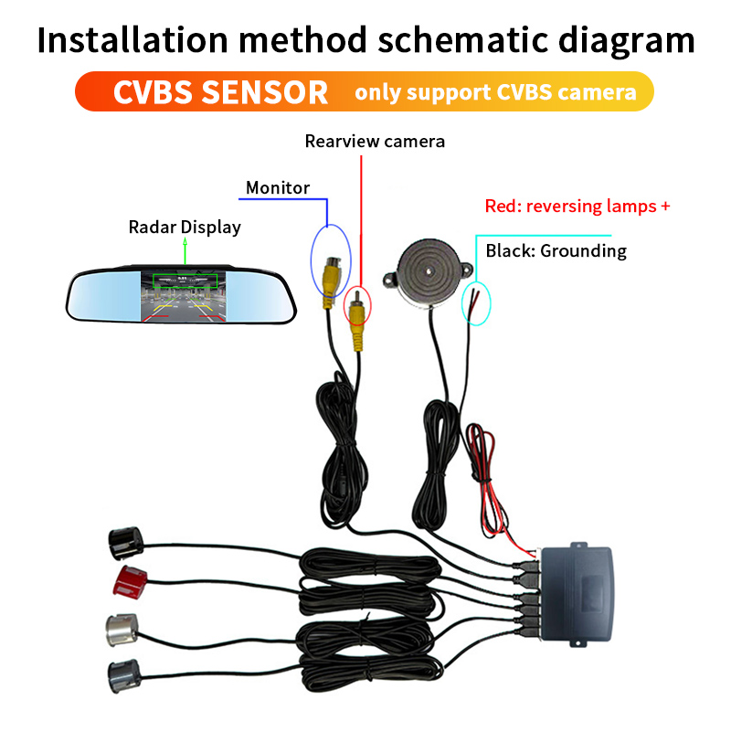 4.3 Inch Car Rearview Mirror R - Infrared Obstacle Sensor ulasan dan harga
