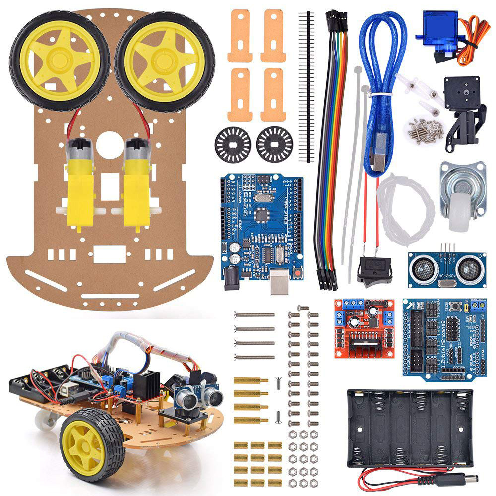 Modular Robot Car Chassis Kit  - Line Follower Robot ulasan dan harga