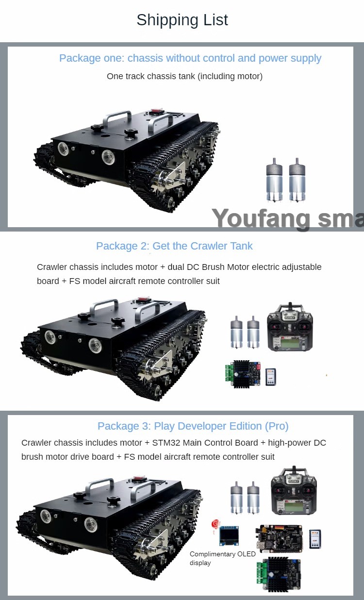 30kg Load RC Tank Chassis Meta - Robot Arm Kit ulasan dan harga