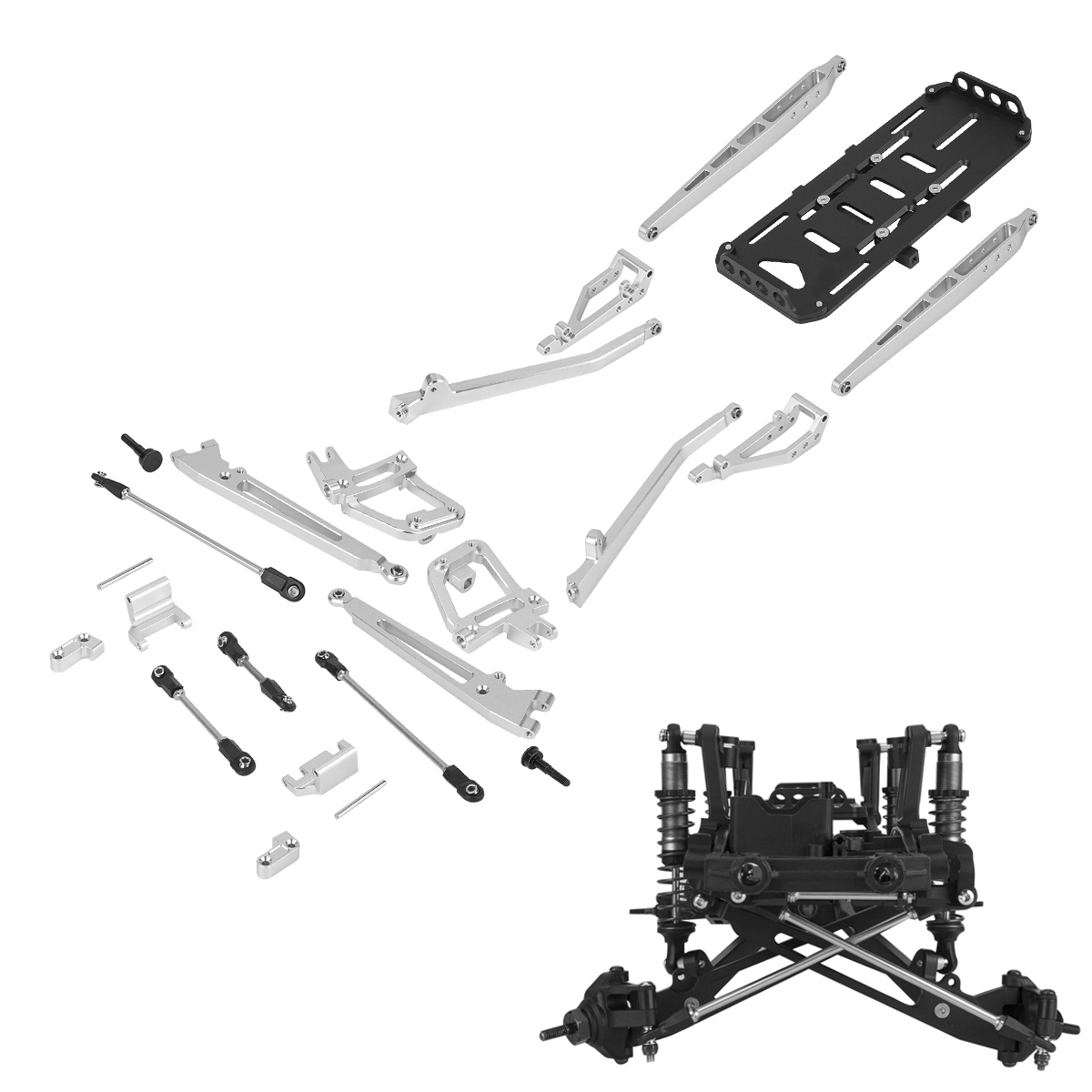 Aluminum SCX10 II Twin I-Beam  - Servo Kit ulasan dan harga