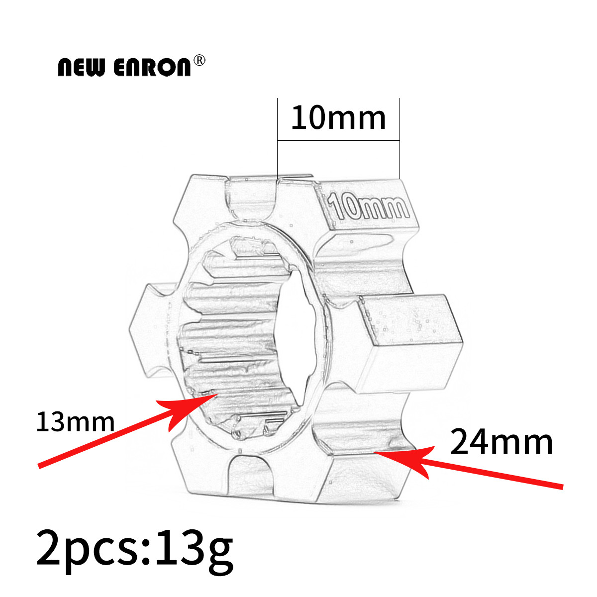 NEW ENRON 2Pcs Aluminum Wheel  - Omni Wheel ulasan dan harga