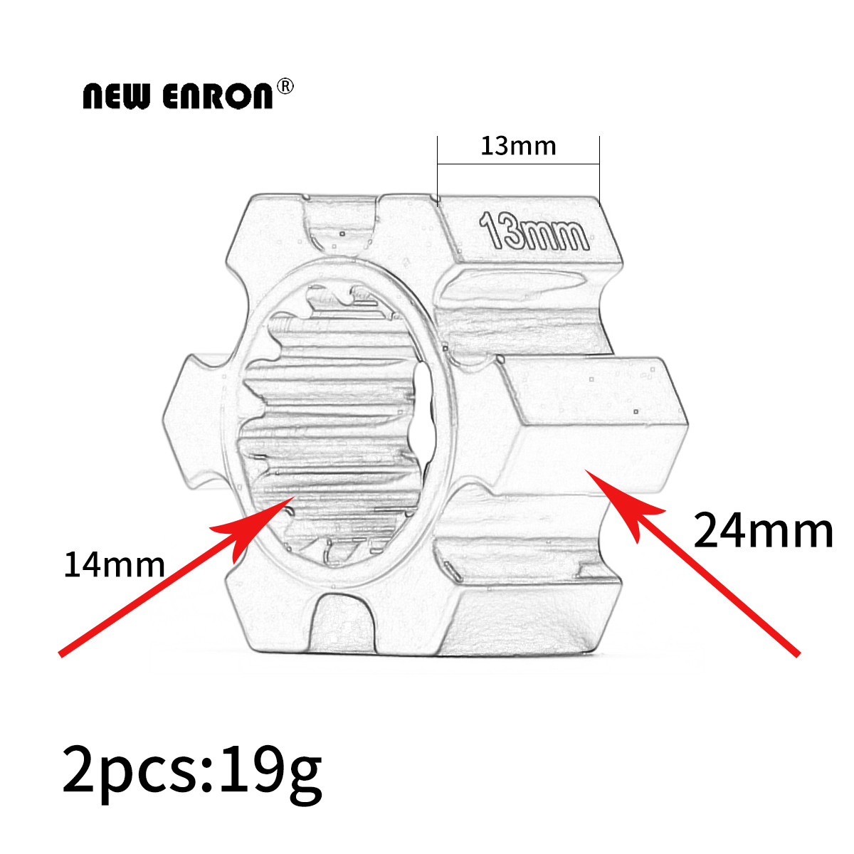 NEW ENRON 2Pcs Aluminum Wheel  - Omni Wheel ulasan dan harga