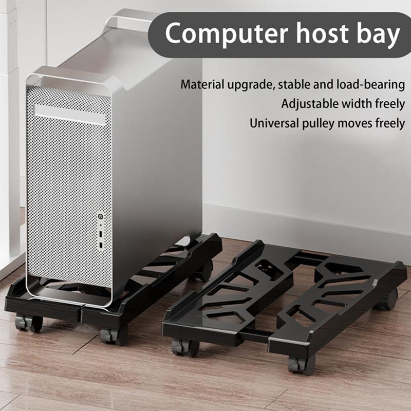 Computer Tower Stand Adjustabl - Caster Wheel ulasan dan harga