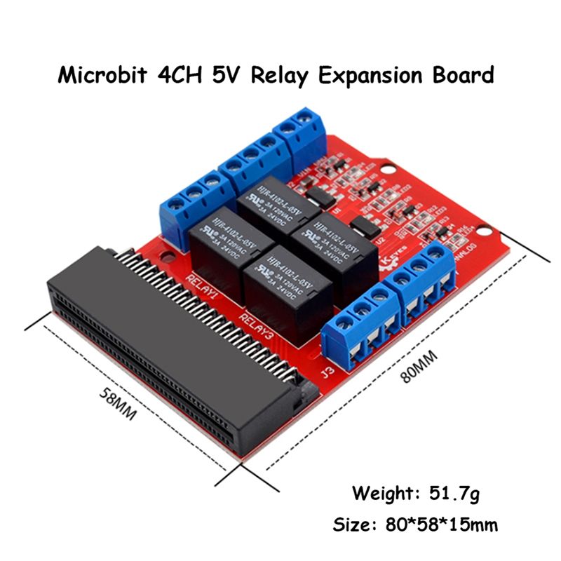 A64I Microbit 4 Channel Relay  - Microbit ulasan dan harga