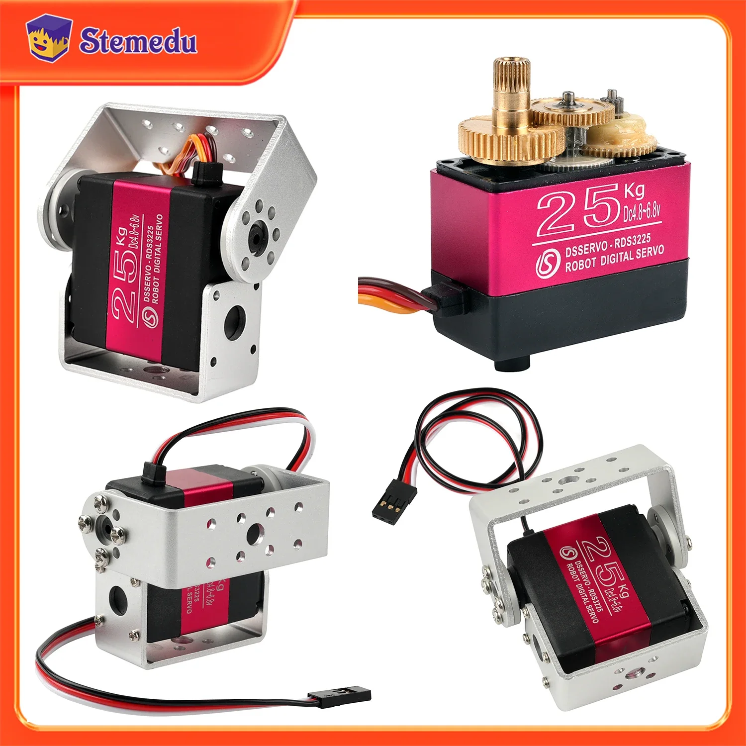 25KG Robot Digital Servo High  - Servo Bracket ulasan dan harga