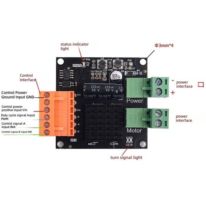 AT02-12V 24V 16A High-Power DC - Motor Driver Module ulasan dan harga