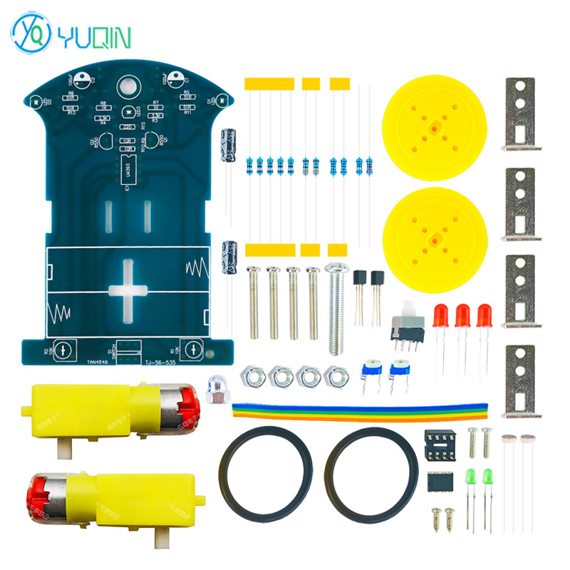 D2-7 Smart Tracking Car Kit -  - Line Follower Robot ulasan dan harga