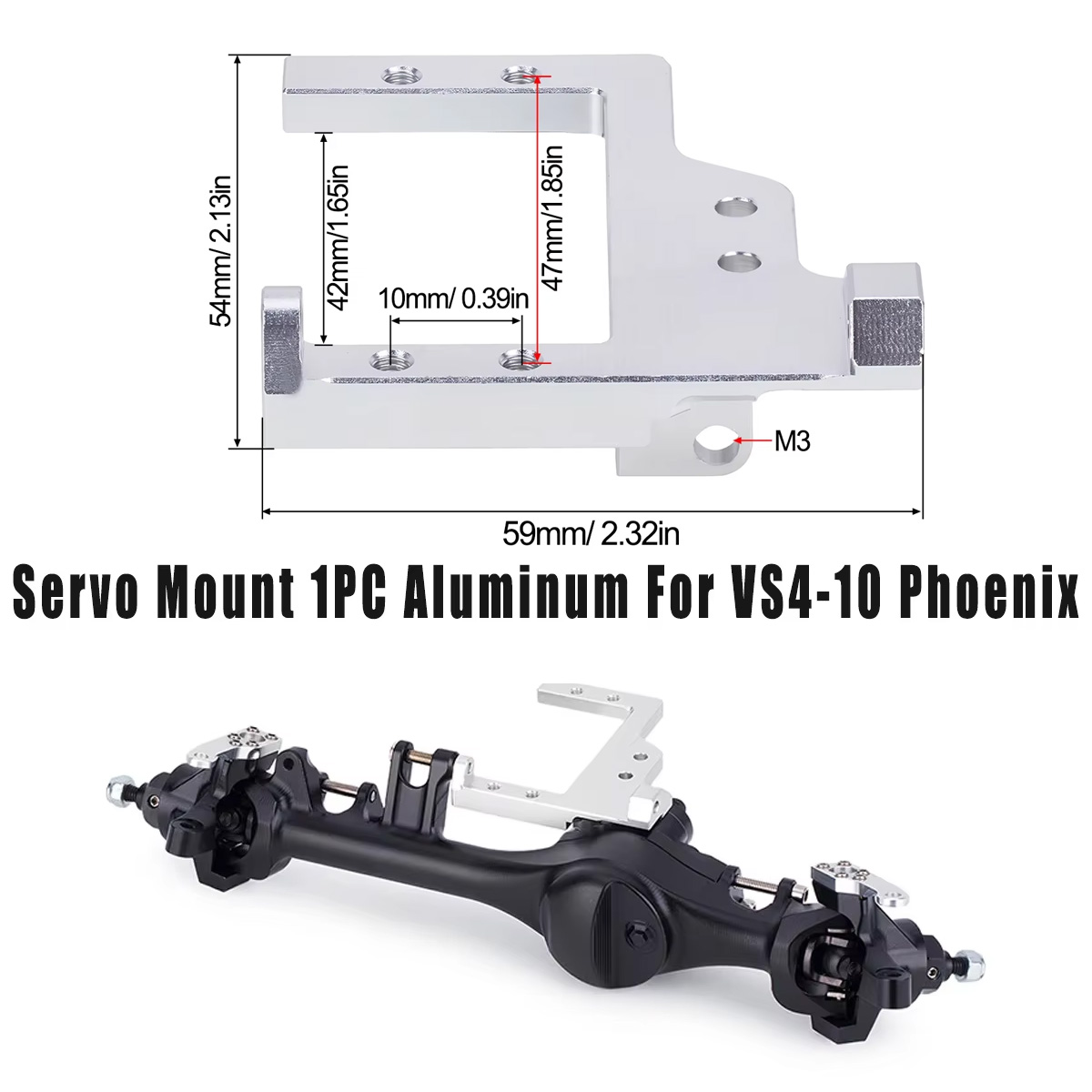 1PC Aluminum Servo Mount Brack - Servo Bracket ulasan dan harga