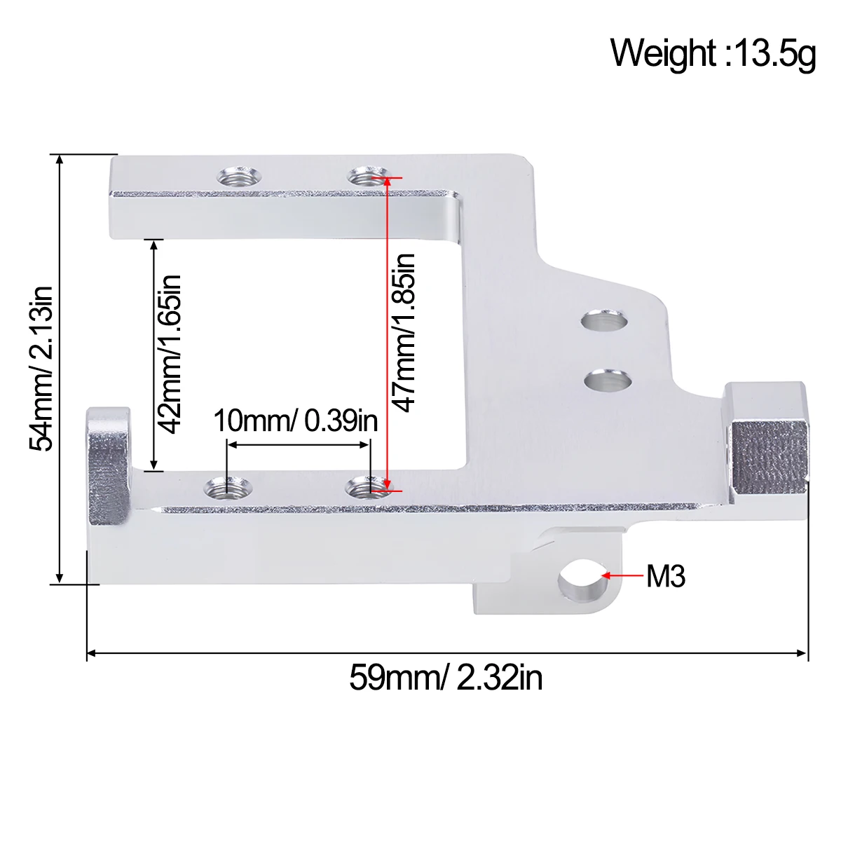 1PC Aluminum Servo Mount Brack - Servo Bracket ulasan dan harga
