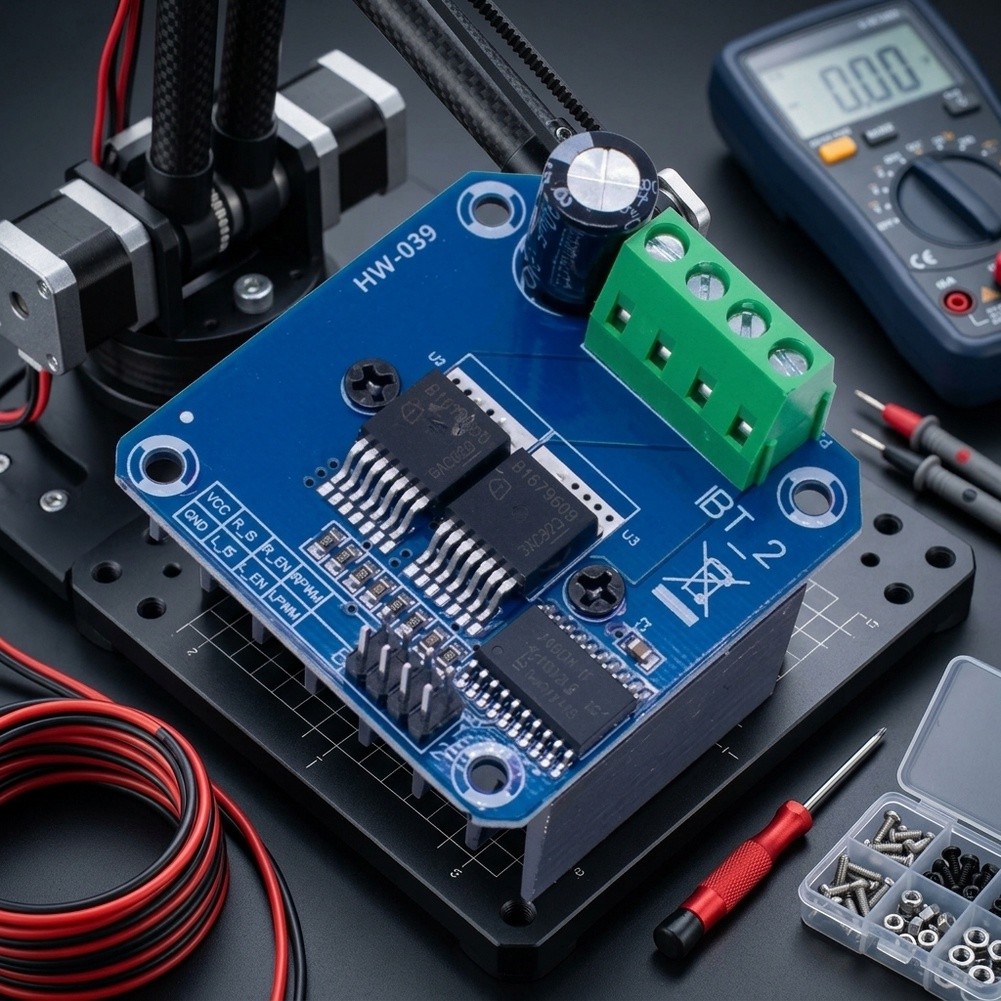 43A BTS7960 Dual H-Bridge Moto - Motor Driver Module ulasan dan harga