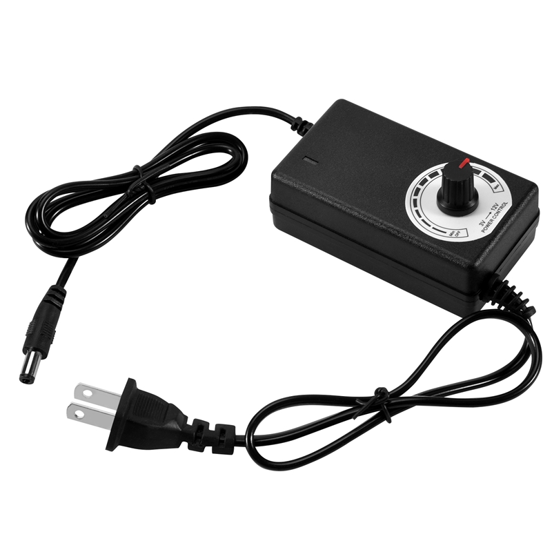 AC to DC Adapter 12V 2A Adjust - Dc Motor 12V ulasan dan harga