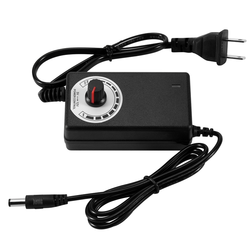 AC to DC Adapter 12V 2A Adjust - Dc Motor 12V ulasan dan harga